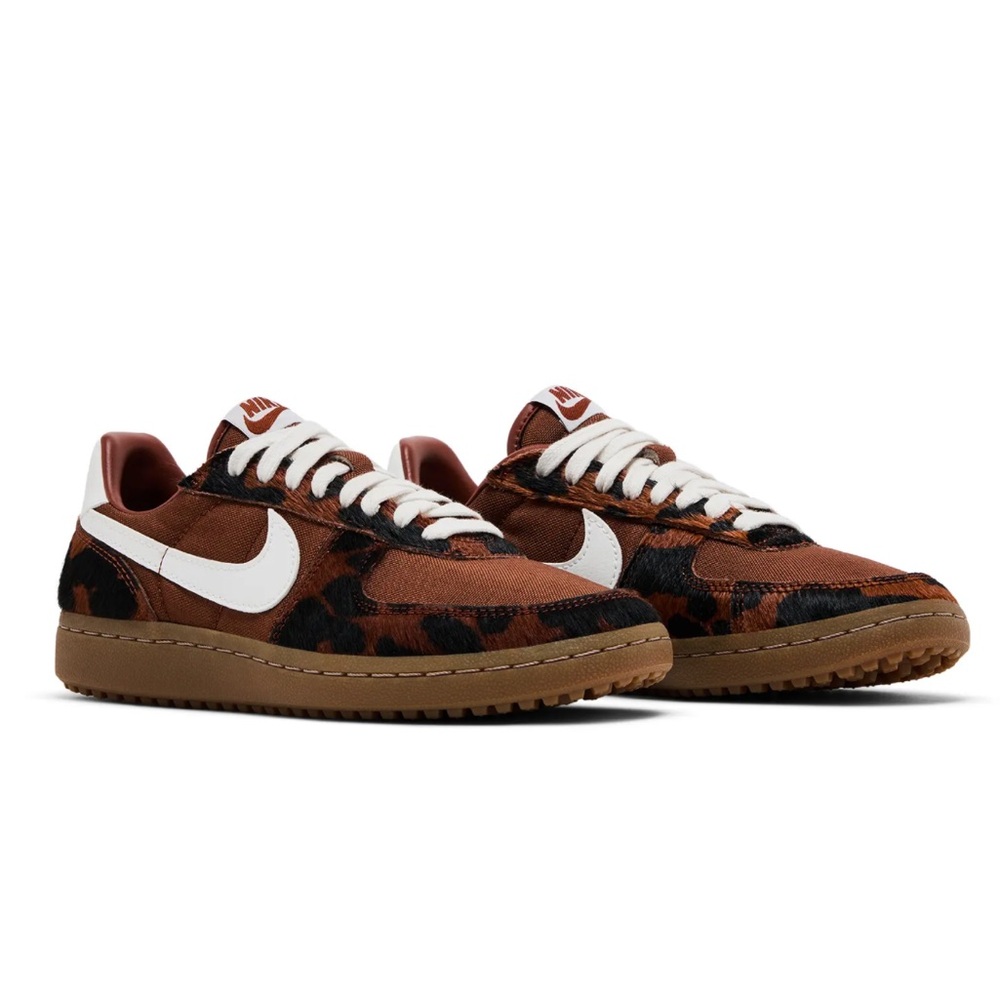 Nike Field Women’s General 89 Cinnamon Cow Print Brown Sneakers Size  5.5